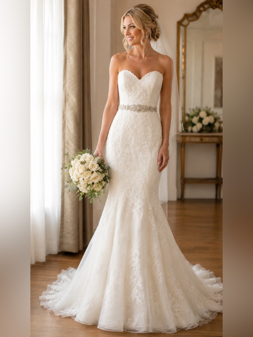 Allure Bridals Wedding Gown NEW Size 6 (approx. street size 2)